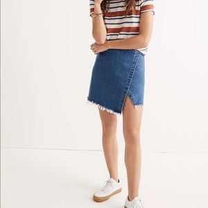 Madewell Denim Wrap Mini Skirt